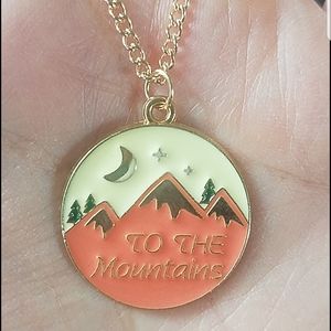 To The Mountains Outdoor Lover Necklace